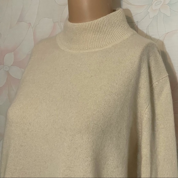 MENDOCINO 100% Cashmere Mock Turtleneck Sweater M - Picture 4 of 9